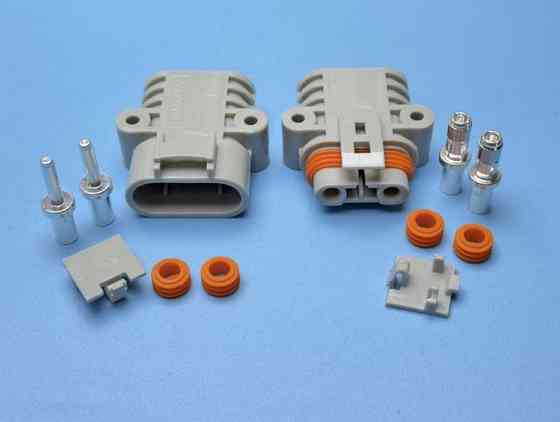 Силовой разъем герметичный 600V 100A 2 контакта (комплект мама+папа) Харьков