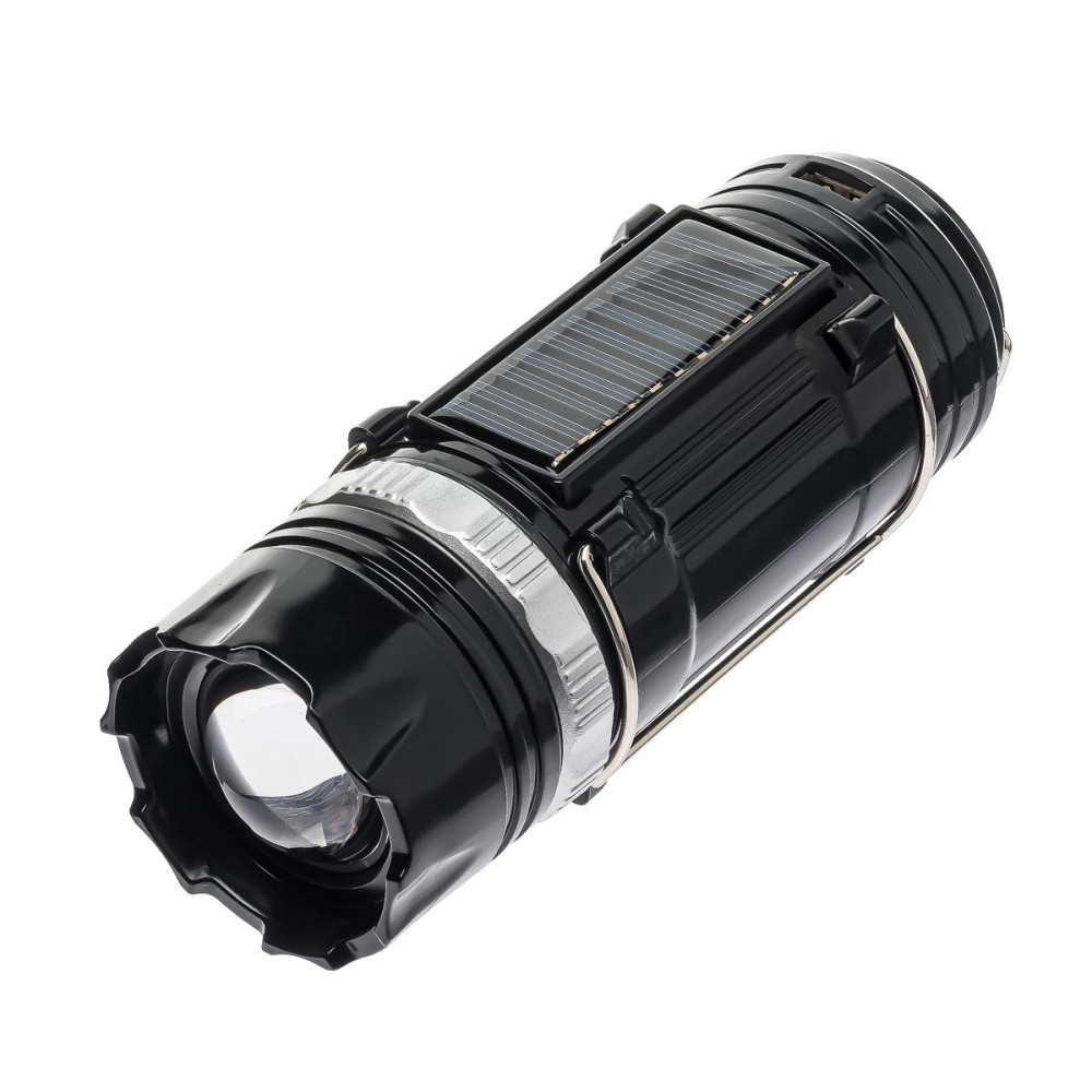 Ліхтар для кемпінгу GSH-9688, акумулятор, сонячна батарея Дніпро - фото 1