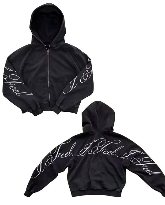 Жіноча тепла оверсайз худі з капюшоном тринитка на флісі Одеса - фото 3