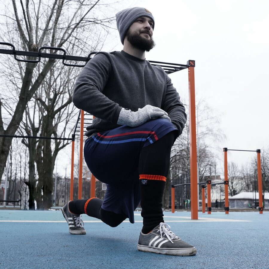 Водонепроникні шкарпетки DexShell Hytherm Pro DS634 (Чорні з оранжевим) розмір L (43-46) Вінниця - фото 5