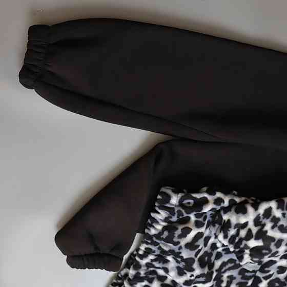 Чорний демісезонний костюм лео сірий (толстовка на блискавці + штани) 134 Кам'янець-Подільський