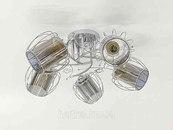 Потолочная люстра на 5 плафонов 91187B/5 хром Киев