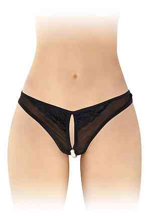 Трусики з перлинами і доступом Fashion Secret Sophie Black Sex Aura Київ
