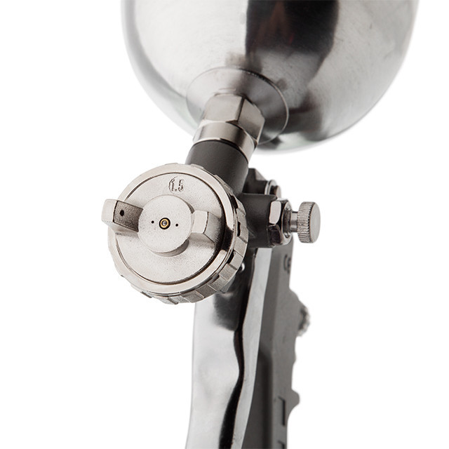 Фарбопульт пневматичний HP, форсунка: 1,5 мм, верхній металевий бачок: 600 мл, 5 бар INTERTOOL PT-0205 Київ - фото 10