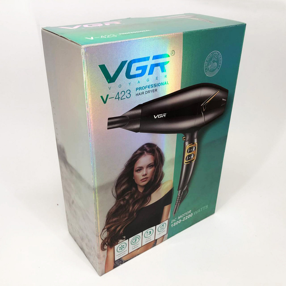 Фен для волос 2 режима температуры VGR V-423, Фен для укладки волос унивесальный Хороший UZ-32 Львов - изображение 2