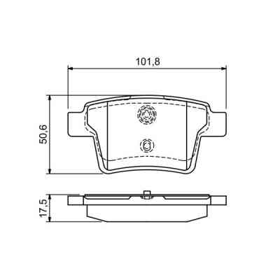 Гальмівні колодки Bosch 0 986 494 076 Вінниця