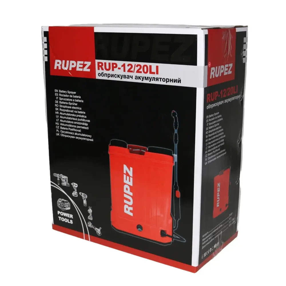 Аккумуляторный опрыскиватель Rupez RUP-12/20Li (12 л) (без АКБ и ЗУ) – мобильность и производительность в каждом распылении Львов - изображение 8