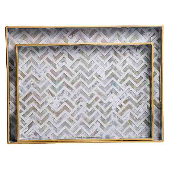 Набір прямокутних підносів для їжі 2 шт 40×30 см Київ