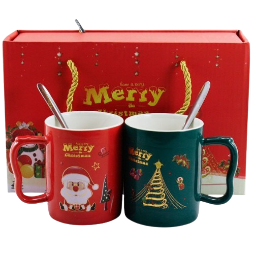 445-19  НАБІР   2-пр   кухлів  фарф. 300 мл, Зимовий, под. уп. 6911100000 Житомир