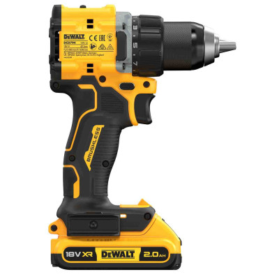 Шуруповерт DeWALT XR Li-Ion 18V, 2x2Ah, 74 Нм, 0-450/0-1650 об/хв, 1.12 кг, TSTAK (DCD794D2T) Вінниця - фото 8