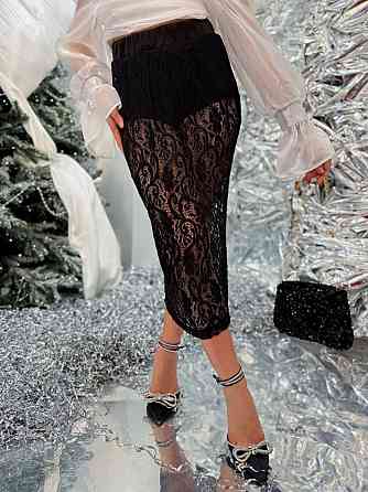 Женская изысканная юбка-карандаш из нежного гипюра 50/52 Одесса