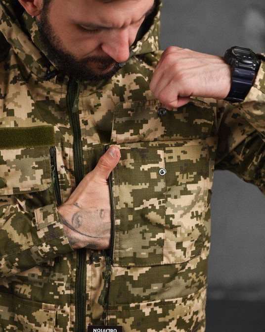 Летняя тактическая мужская  куртка пиксель Одесса - изображение 2