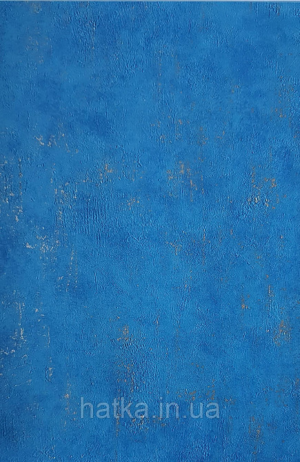 Шпалери вінілові на флізеліні Caselio 0.53х10 Beton 2 під штукатурку під бетон синій бірюзові із золотистим Київ - фото 2