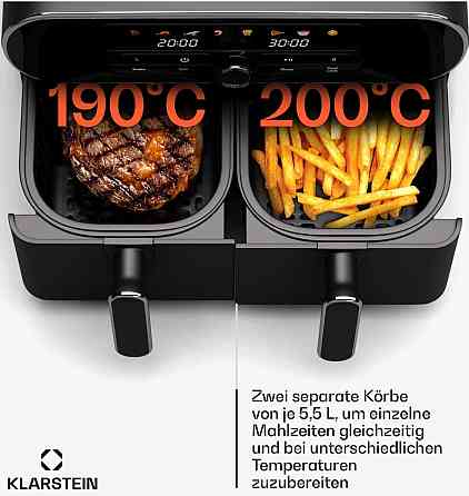 Аерогриль AuraAir Color Touch – 11 л, 2 відсіки, 1700 Вт. Київ