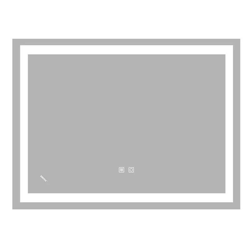 Дзеркало Zerix Kubix MR03-80x60-REVERSE з LED Touch, Anti-fog, димером, регулятором яскравості (ZX6053) ( 11629 ) Харків - фото 1