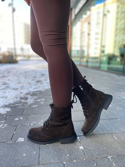 Edan Instruments Женские ботинки EDAN коричневые замша натуральная высота 16 см размер 36-41 (5 Коломыя - изображение 6
