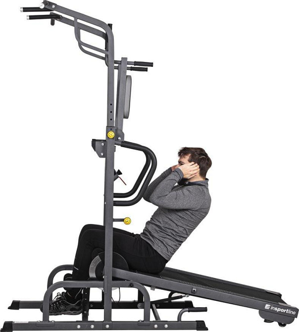 Беговая дорожка магнитная с турником InSPORTline Tongu Киев - изображение 4