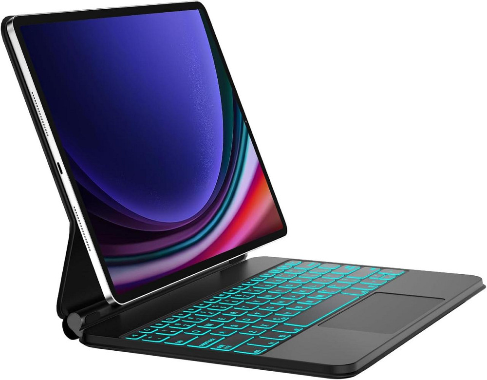 Magic Keyboard Case для Samsung Galaxy Tab S9 FE S9+ S8+ S7 FE S7+ 12.4