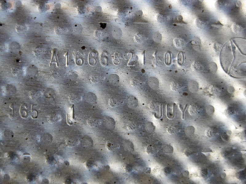 Mercedes-Benz  A1666821100 Захисний тепловий екран лівого каталізатора передня частина ML W166 GL X166 Одеса - фото 3