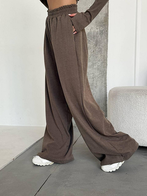 Женский теплый базовый костюм двойка из турецкого микрофлиса Мокко Одесса - изображение 10