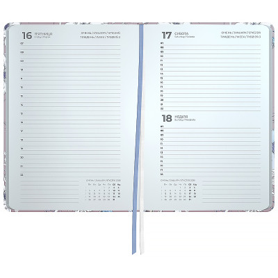 Тижневик Axent датований 2026 Partner 145х210, Blue Elegance (8901-26-1-A-PPS) Вінниця - фото 3