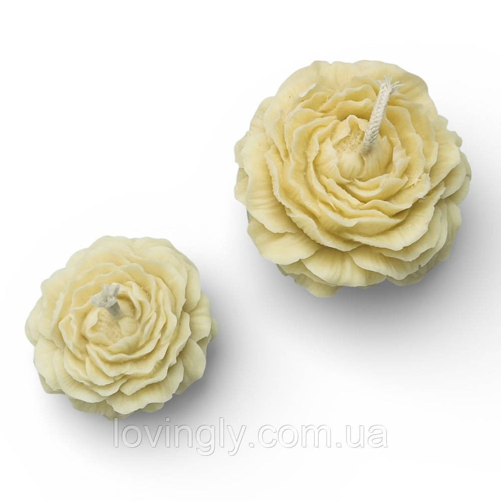 Набір свічок ручної роботи у формі квітів - натуральний віск, подарункова коробка для жінки на 25 лютого Ірпінь - фото 2