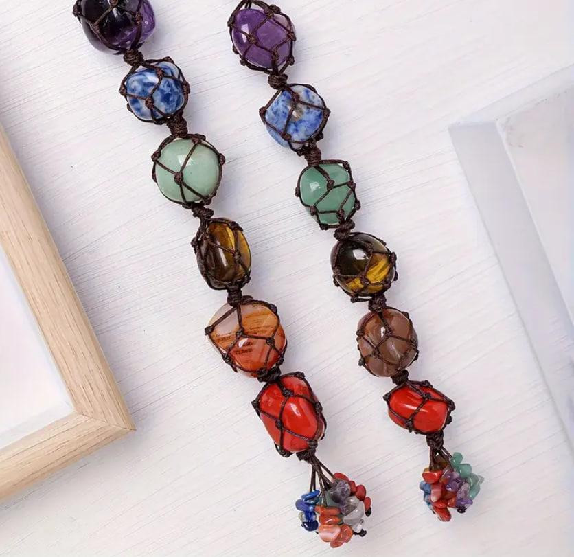 Підвіска-оберіг «7 чакр» з натуральними каменями – талісман енергії Київ - фото 4