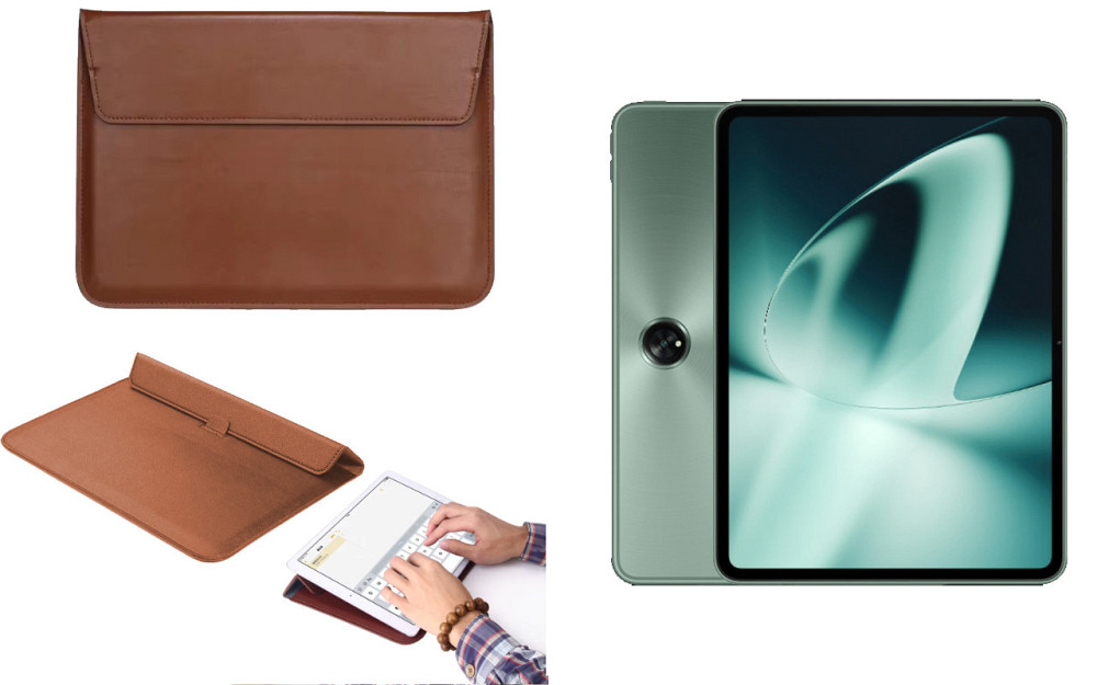 Чохол-конверт VitoCase для OnePlus Pad, Pad 2, Pad Go, Pad Pro, з функцією підставки для планшета Коричневий Київ - фото 1