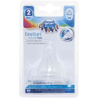 Соска Canpol babies EasyStart силіконова із широкою шийкою, середня 1 шт. (21/721) Вінниця