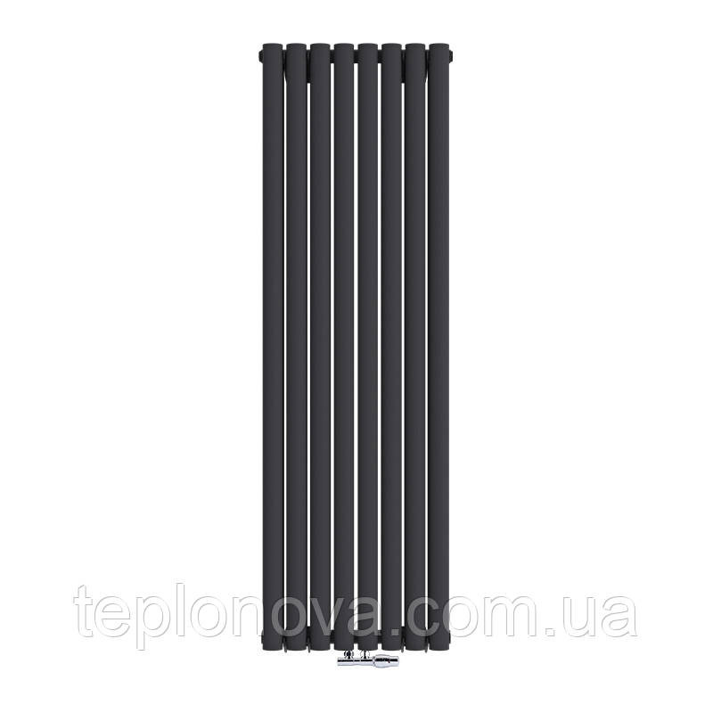 Дизайнерский радиатор 1500/472 (мм) чёрный мат IDEALE ADELE (универсальное подключение) 12 8/1500/47 Черновцы - изображение 1