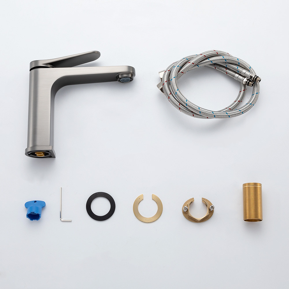 Змішувач для умивальника GAPPO G1010-9, графіт Київ - фото 3