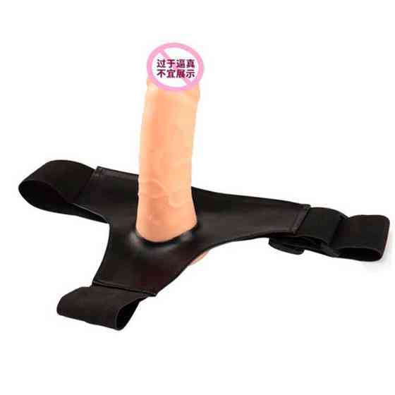 Реалістичний порожнистий страпон - 16*3,6 см - Тілесний Вінниця