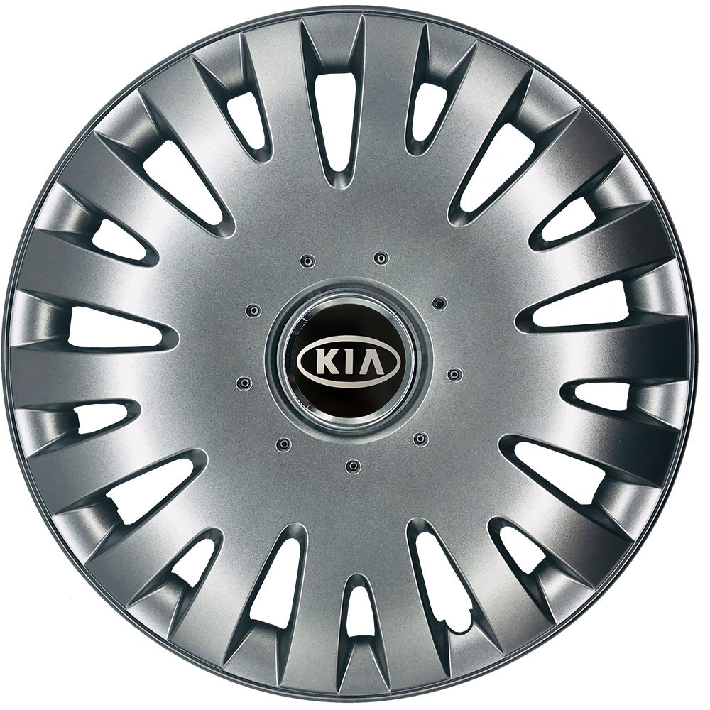Автомобільні модельні ковпаки R14 Kia 211 4шт, SJS, сріблясті Київ - фото 1