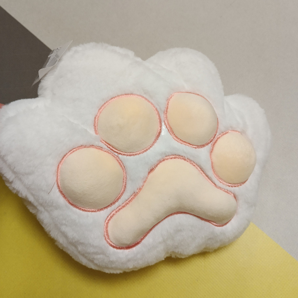 Подушка лапка 30×20 см — м’яка плюшева подушка у вигляді котячої лапки, антистрес, іграшка-обіймашка Київ - фото 9