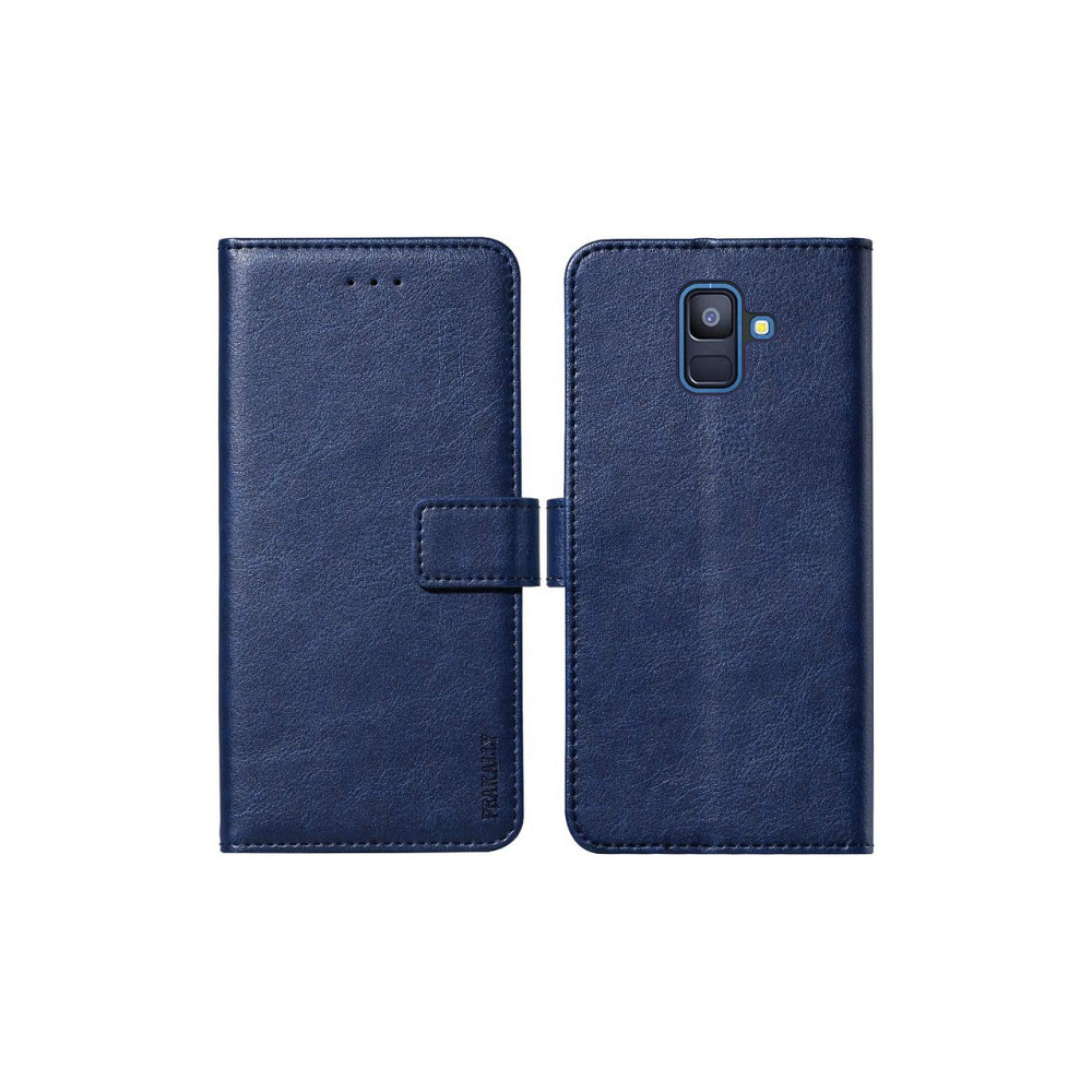 Чохол для телефону кейс гаманець Peakally Samsung Galaxy A6 2018 синій PU шкіра TPU підставка слоти для карт магніт Київ - фото 2