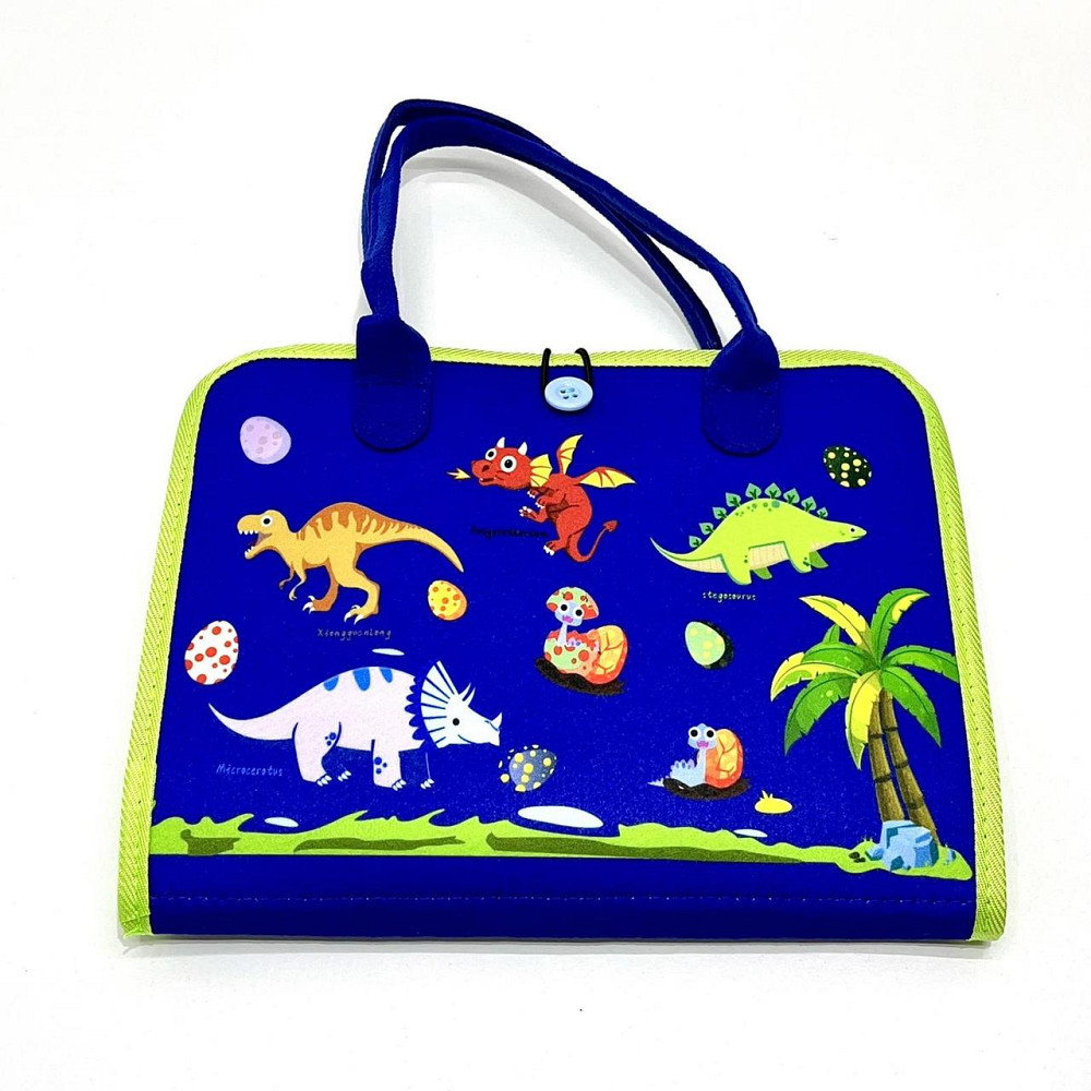 Сумочка розвиваюча тканинна з навчальними елементами Синя (C60514) Чернигов - изображение 5