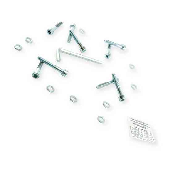 Болты вариатора GY6-50 (шестигранный шлиц 9шт + ключ) на колесо 12 крышки Мукачево