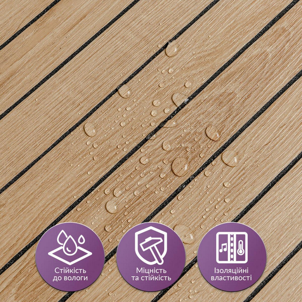 Покрытие виниловое самоклеющееся 3D рейки 600х600х2,8мм Светлый миндаль SW-00002204 Днепр - изображение 4