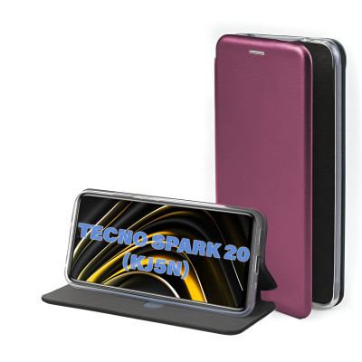 Чохол до мобільного телефона BeCover Exclusive Tecno Spark 20 (KJ5n) Burgundy (711239) Вінниця - фото 1