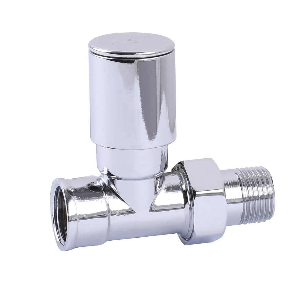 Кран вентильний прямий з американкою SOLOMON 1/2″ CHROM 1865 Луцк - изображение 1