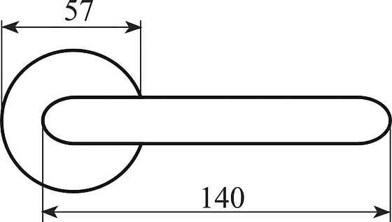 Ручка Fimet 147-269 F02 Flora мат.латунь R ф/з Киев