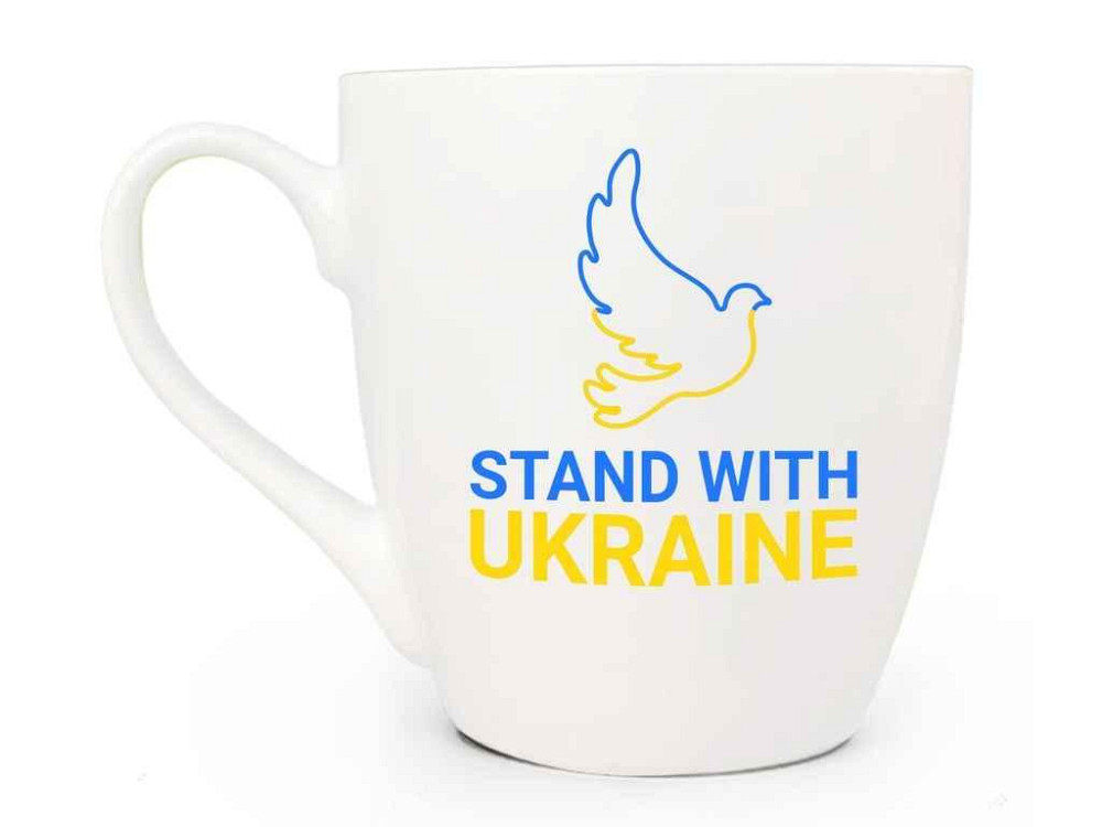 Чашка 500мл фарфор Быть с Украиной 5089 в под. коробке ТМ KVARTA Solmir Киев - изображение 1