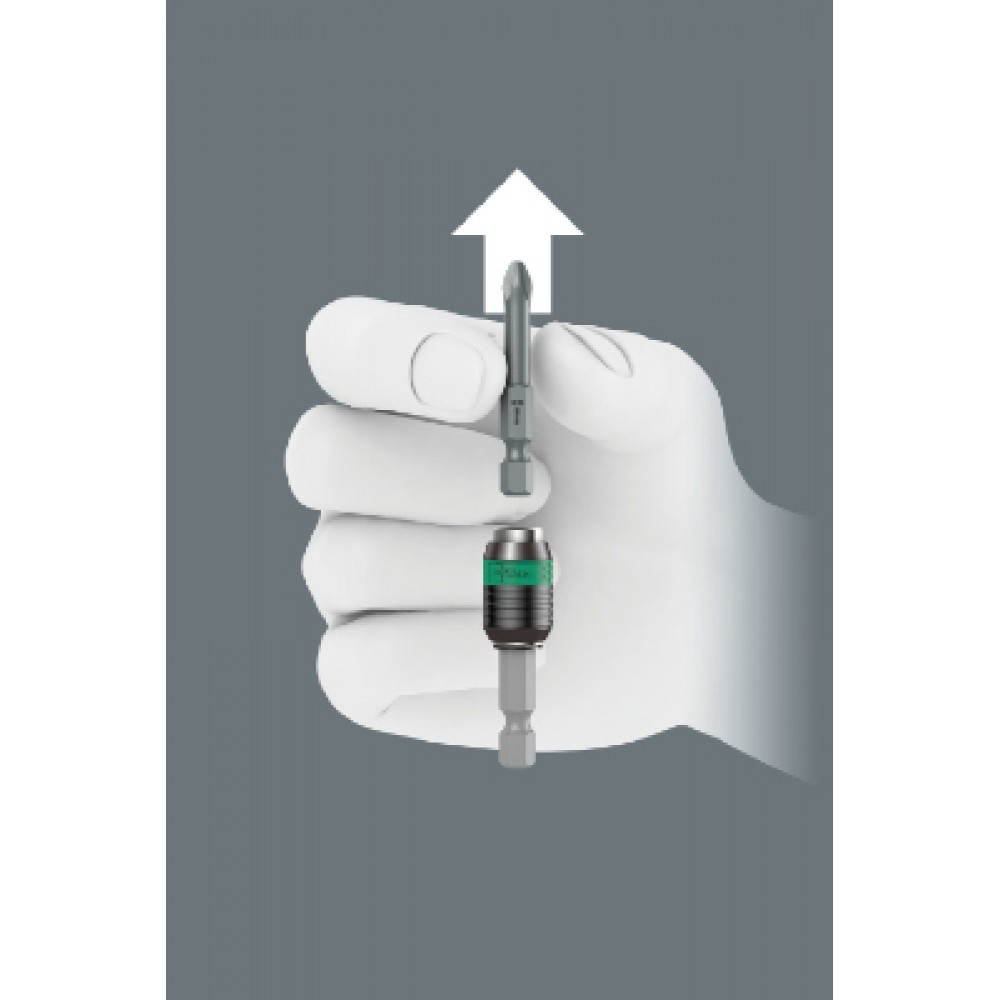 Тримач для швидкої зміни біт і свердел із фіксатором Wera Rapidaptor 887/4 RR 05052490001 Одеса - фото 5