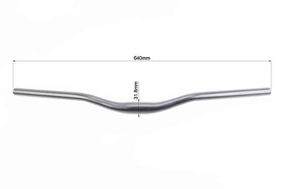 Кермо MTB 31,8х640мм, алюмінієве, чорне Киев