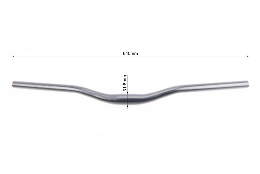 Кермо MTB 31,8х640мм, алюмінієве, чорне Київ - фото 3