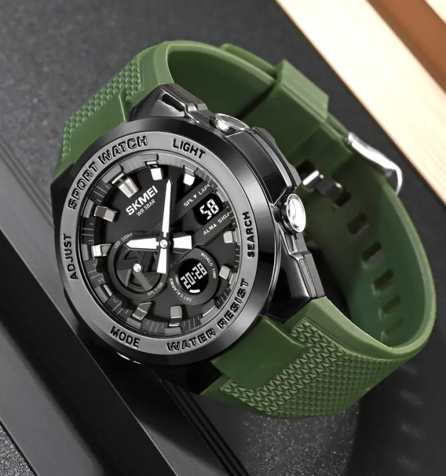 Часы мужские наручные спортивные Skmei 2105 (Зеленый) Винница - изображение 7
