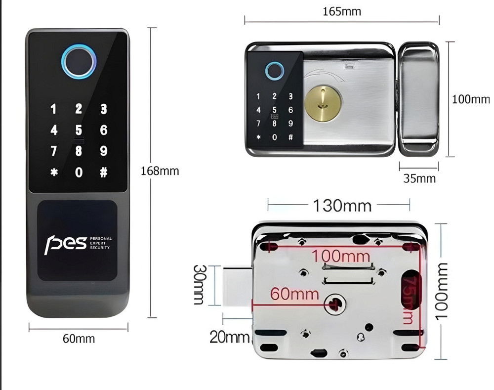PES Gate 2 електромоторний замок для каліток Київ - фото 2