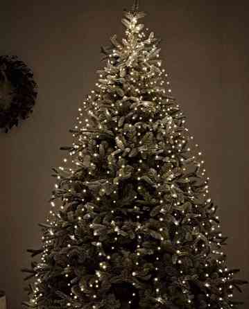 Гірлянда світлодіодна роса кінський хвіст дріт 400 LED 3м 10 ниток (Жовтий) від USB Вінниця