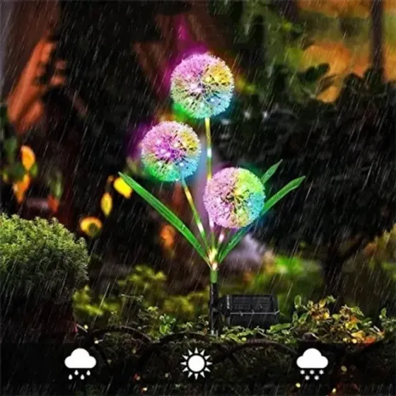 Уличный фонарь на солнечной батарее, водонепроницаемый одуванчик Коломия