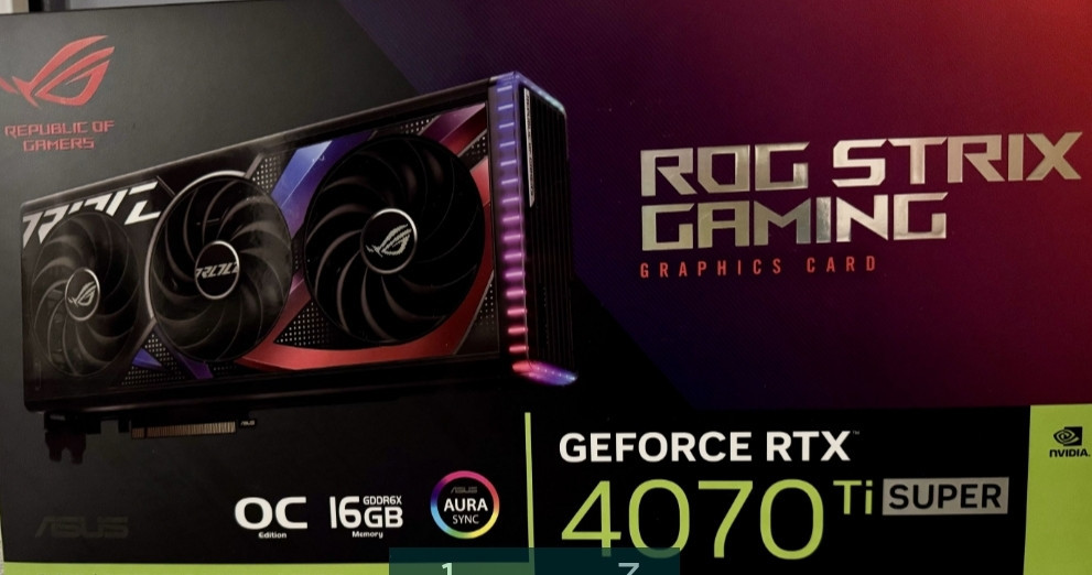 Видеокарта RTX 4070 Ti super ASUS ROG Strix Киев - изображение 3